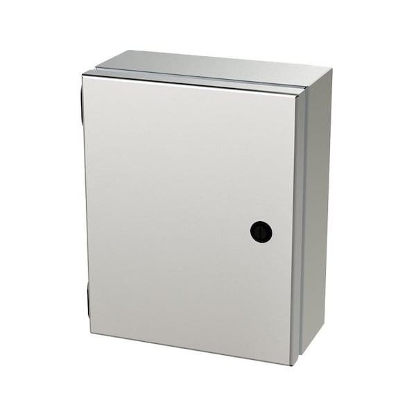 1/4 Turn Latch Electrical Enclosures, 10 in H, 4 in D, 8 in W, NEMA 3R, 4, 4X, 12, 13
